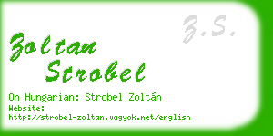 zoltan strobel business card